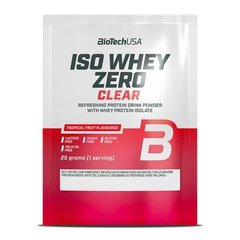 Сироватковий протеїн ізолят BioTech Iso Whey Zero Clear (25 г) Tropical Fruit