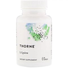 L-Лизин, L-Lysine, Thorne Research, 60 капсул
