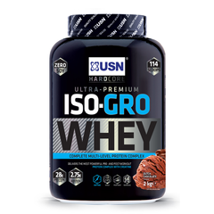 Сироватковий протеїн USN Iso-Gro Whey 2000 г dutch chocolate