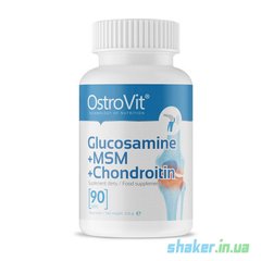 Глюкозамін хондроїтин МСМ OstroVit Glucosamine MSM Chondroitin 90 таб