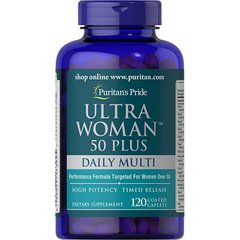 Витамины для женщин Puritan's Pride Ultra Woman 50 Plus 120 таблеток