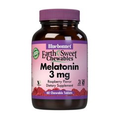 Мелатонін Bluebonnet Nutrition Melatonin 3 mg 60 жувачок Малина