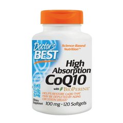 Коензим Q10 Doctor's Best CoQ10 100 mg High Absorption 120 капс