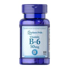 Вітамін Б6 Puritan's Pride Vitamin B-6 50 mg (100 таб) піридоксин