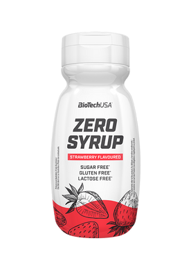 Низькокалорійний сироп без цукру BioTech Zero Syrup 320 мл Полуниця