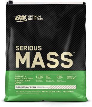 Гейнер для набора массы Optimum Nutrition Serious Mass 5440 г cookies and cream