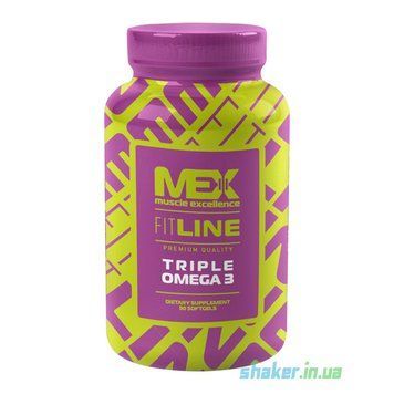 Омега 3 MEX Nutrition Triple Omega 3 90 капс риб'ячий жир
