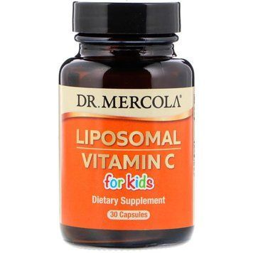 Вітамін C для дітей у ліпосомах, Liposomal Vitamin C for Kids, Dr. Mercola, 30 капсул