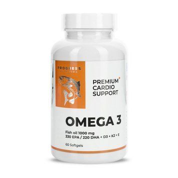 Омега 3 Преміум Підтримка Серця Progress Nutrition Omega 3 Premium Cardio Support 60 м&rsquo;яких капсул