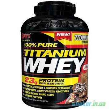 Сывороточный протеин изолят SAN 100% Pure Titanium Whey 2270 г титаниум chocolate rocky road