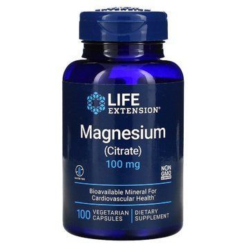Цитрат Магнію, Magnesium (Citrate), Life Extension, 100 мг, 100 Капсул