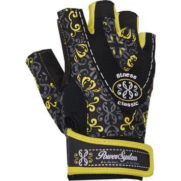Рукавички для фітнесу і важкої атлетики Power System Classy Жіночі PS-2910 Yellow XS
