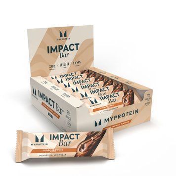 Протеиновые батончики Myprotein Impact Protein Bar 12x64 г Fudge Brownie