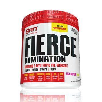 Предтренировочный комплекс SAN Fierce Domination (732 г) ragin raspberry lemonade