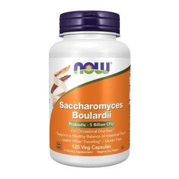 Сахаромицеты Буларди, Saccharomyces Boulardii, Now Foods, 5 млрд. КОЕ, 120 вегетарианских капсул