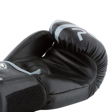 Боксерські рукавиці PowerPlay 3010 Чорно-Сірі 10 унцій