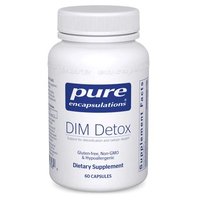 Дііндолілметан для детоксу вітаміни для жінок Pure Encapsulations DIM Detox 60 капсул