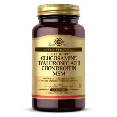 Глюкозамин хондроитин МСМ Solgar Glucosamine Hyaluronic Acid Chondroitin MSM 120 tabs