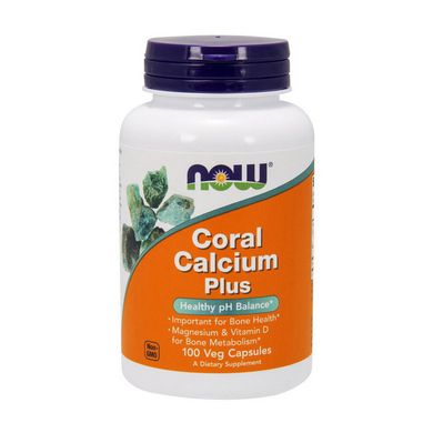 Коралловый кальций Now Foods Coral Calcium Plus 100 капс