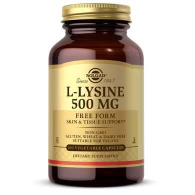 Лизин Solgar L-Lysine 500 mg 100 капсул