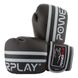 Боксерські рукавиці PowerPlay 3010 Чорно-Сірі 10 унцій