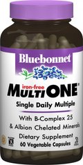 Мультивітаміни без заліза Bluebonnet Nutrition Multi ONE 60 капсул