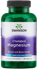 Магній хелат Swanson Chelated Magnesium 133 mg 90 капсул