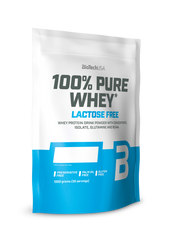 Сироватковий протеїн концентрат BioTech 100% Pure Whey Lactose Free (1000 г) полуниця