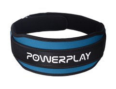 Пояс неопреновый для тяжелой атлетики PowerPlay 5545 сине-черный L