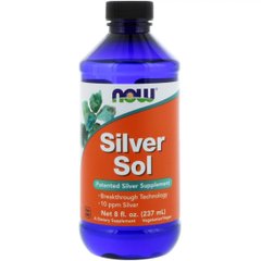 Коллоидное Серебро, NOW, Silver Sol, 8 жидких унций (237 мл)