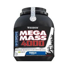 Гейнер для набору маси Weider Mega Mass 4000 3000 г мега мас chocolate