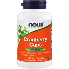 Клюква, NOW,Cranberry Caps, 100 гелевых капсул
