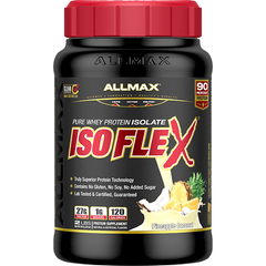 Сироватковий протеїн ізолят AllMax Nutrition Isoflex 907 грам Ананас кокос