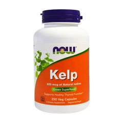 Бурая водоросль келп с йодом Now Foods Kelp 325 мкг (250 капс)