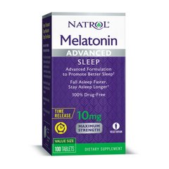 Мелатонин Natrol Melatonin 10 mg Time Release 100 таблеток