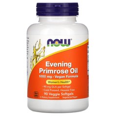 Масло примули вечірньої Now Foods Evening Primrose Oil 1000 mg 90 капсул