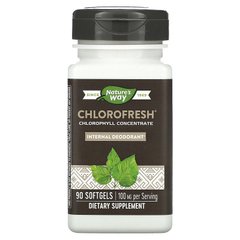 Хлорофіл концентрат, Chlorophyll Concentrate, Nature's Way, 90 гелевых капсул