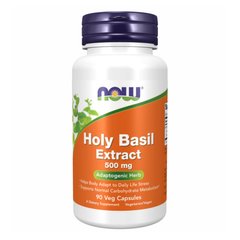 Екстракт священного базиліку (Тулсі) Now Foods Holy Basil Extract 90 вег. капсул