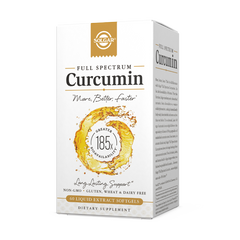 Куркумин, Full Spectrum Curcumin, Solgar, 60 желатиновых капсул с жидкимктом
