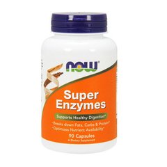 Ферменты энзимы Now Foods Super Enzymes (90 капс) нау фудс