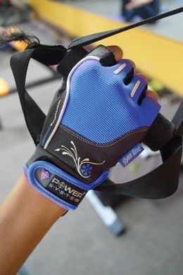 Перчатки для фитнеса и тяжелой атлетики Power System Woman&rsquo;s Power PS-2570 женские Blue XL