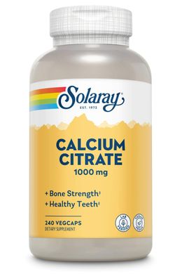 Кальций цитрат Solaray Calcium Citrate 1000 mg 240 вег. капсул