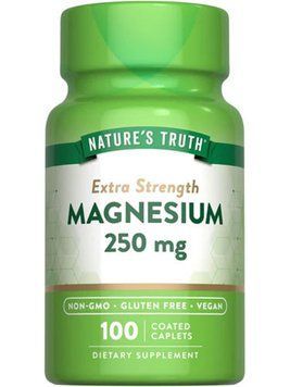 Магний, Magnesium, Nature's Truth, повышенная сила действия, 250 мг, 100 каплет