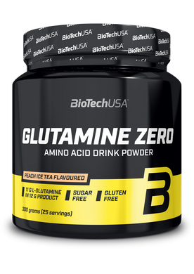Глютамін BioTech Glutamine Zero 300 г peach ice tea