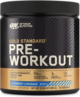 Передтренувальний комплекс Optimum Nutrition Pre-Workout gold standard (300 г)т blueberry lemonade