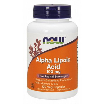 Альфа-ліпоєва кислота Now Foods Alpha Lipoic Acid 100 mg 120 капсул