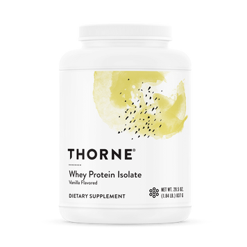 Сывороточный протеин изолят, Whey Protein Isolate, Thorne Research, ваниль, 837 г