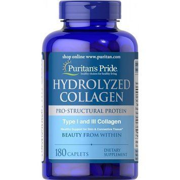 Гідролізований Колаген Hydrolyzed Collagen Pro - Structural Protein Type 1 and 3 Collagen - 180caps