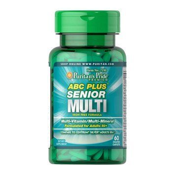 Комплекс витаминов Puritan's Pride ABC Plus Senior Multi 60 каплет