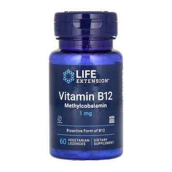 Вітамін Б12 Life Extension Vitamin B12 Methylcobalamin 1 mg 60 вег. капсул